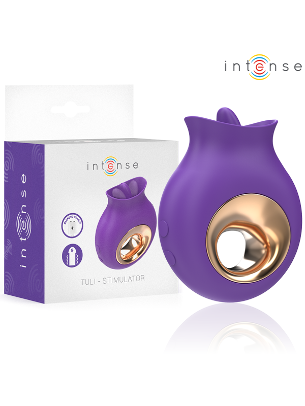 INTENSE TULI ESTIMULADOR CLITORIS 9 VIBRACIONES 9 OSCILACIONES MORADO