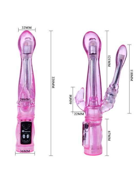 BAILE VIBRADOR FLEXIBLE CON ESTIMULADOR ANAL