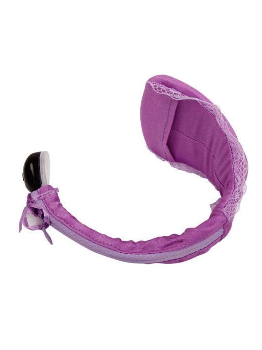 BAILE TANGA CON VIBRADOR CON CONTROL REMOTO LILA
