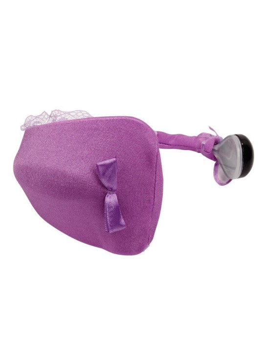 BAILE TANGA CON VIBRADOR CON CONTROL REMOTO LILA