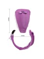 BAILE TANGA CON VIBRADOR CON CONTROL REMOTO LILA