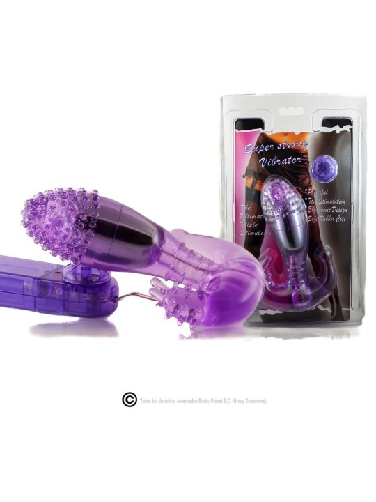 BAILE ESTIMULADOR LILA VAGINAL Y ANAL CON VIBRACION