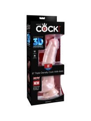 KING COCK DILDO TRIPLE DENSIDAD 184 CM