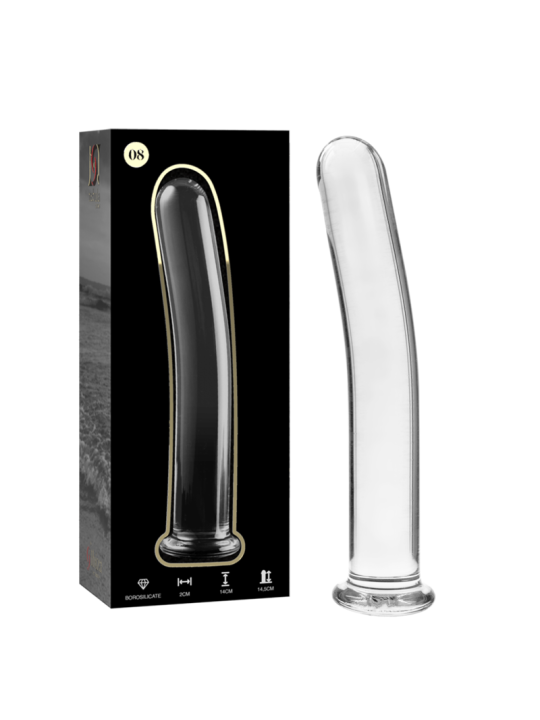 NEBULA SERIES BY IBIZA MODELO 8 DILDO CRISTAL TRANSPARENTE 145 CM O 2 CM