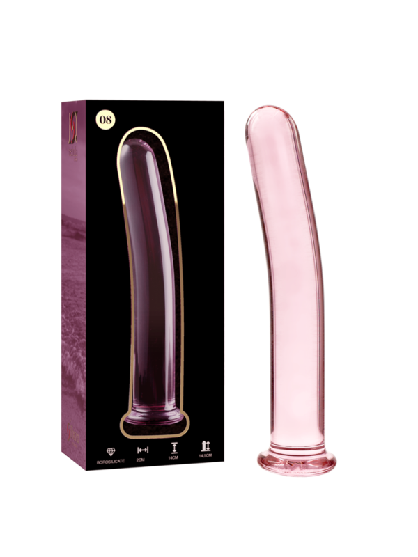 NEBULA SERIES BY IBIZA MODELO 8 DILDO CRISTAL TRANSPARENTE 145 CM O 2 CM