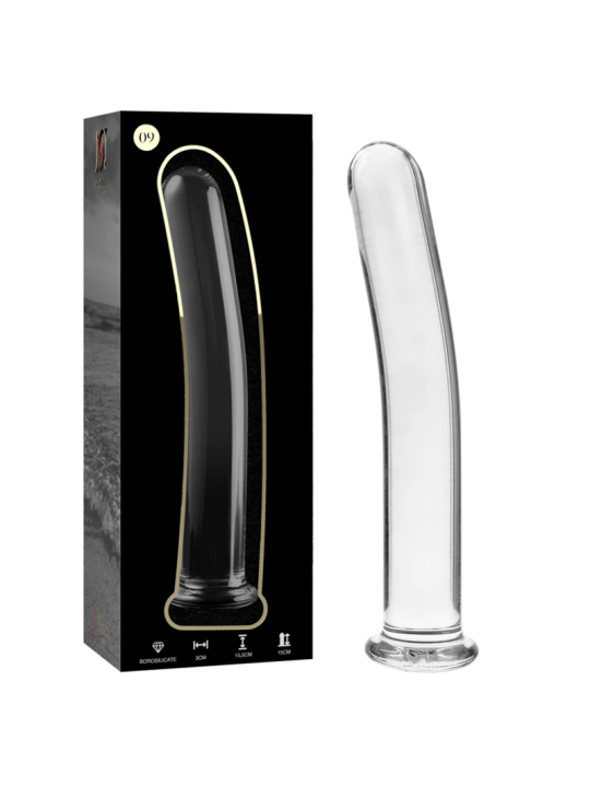 NEBULA SERIES BY IBIZA MODELO 9 DILDO CRISTAL TRANSPARENTE 155 CM O 25 CM