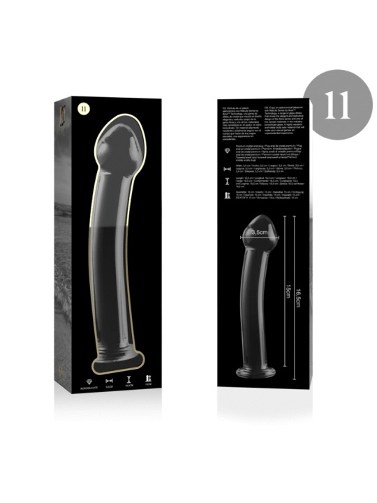 NEBULA SERIES BY IBIZA MODELO 11 DILDO CRISTAL TRANSPARENTE 16 CM O 3 CM