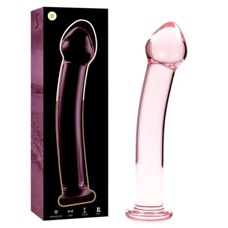 NEBULA SERIES BY IBIZA MODELO 11 DILDO CRISTAL TRANSPARENTE 16 CM O 3 CM