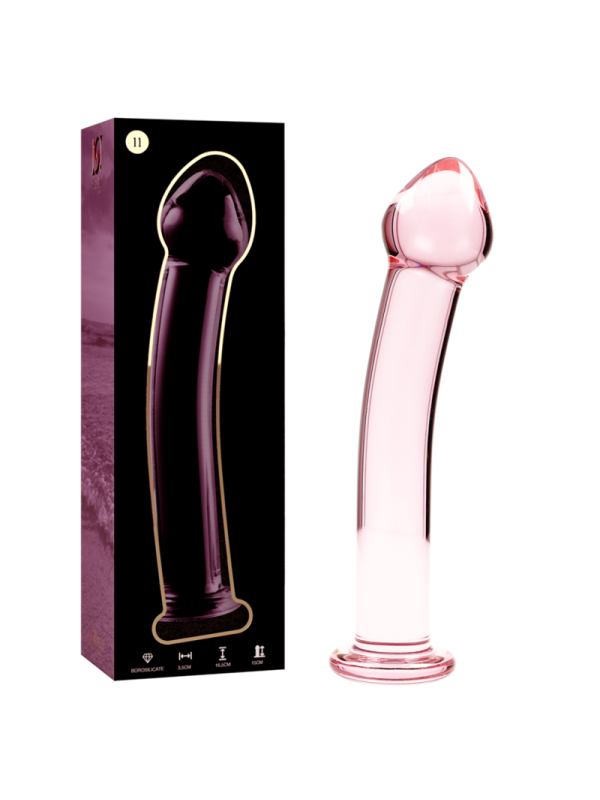 NEBULA SERIES BY IBIZA MODELO 11 DILDO CRISTAL TRANSPARENTE 16 CM O 3 CM