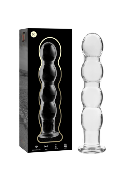 NEBULA SERIES BY IBIZA MODELO 10 DILDO CRISTAL TRANSPARENTE 165 CM O 35 CM