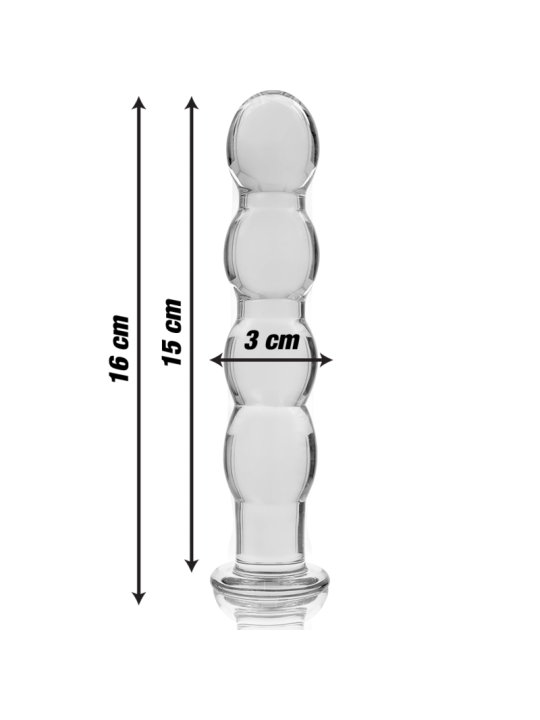 NEBULA SERIES BY IBIZA MODELO 10 DILDO CRISTAL TRANSPARENTE 165 CM O 35 CM
