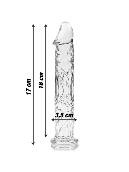 NEBULA SERIES BY IBIZA MODELO 12 DILDO CRISTAL TRANSPARENTE 17 CM O 35 CM