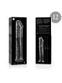 NEBULA SERIES BY IBIZA MODELO 12 DILDO CRISTAL TRANSPARENTE 17 CM O 35 CM