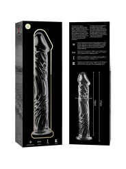 NEBULA SERIES BY IBIZA MODELO 12 DILDO CRISTAL TRANSPARENTE 17 CM O 35 CM