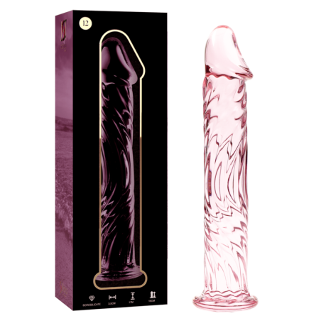 NEBULA SERIES BY IBIZA MODELO 12 DILDO CRISTAL TRANSPARENTE 17 CM O 35 CM