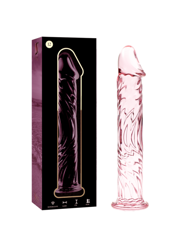 NEBULA SERIES BY IBIZA MODELO 12 DILDO CRISTAL TRANSPARENTE 17 CM O 35 CM