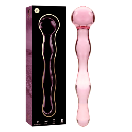NEBULA SERIES BY IBIZA MODELO 13 DILDO CRISTAL TRANSPARENTE 18 CM O 35 CM