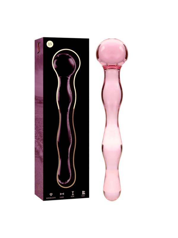 NEBULA SERIES BY IBIZA MODELO 13 DILDO CRISTAL TRANSPARENTE 18 CM O 35 CM