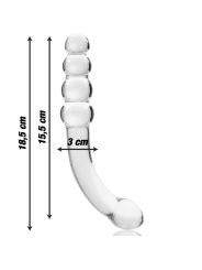 NEBULA SERIES BY IBIZA MODELO 14 DILDO CRISTAL TRANSPARENTE 185 CM O 3 CM
