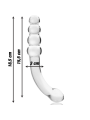 NEBULA SERIES BY IBIZA MODELO 14 DILDO CRISTAL TRANSPARENTE 185 CM O 3 CM