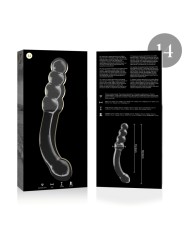 NEBULA SERIES BY IBIZA MODELO 14 DILDO CRISTAL TRANSPARENTE 185 CM O 3 CM