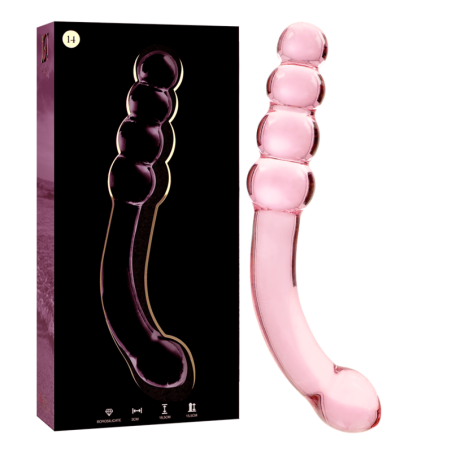 NEBULA SERIES BY IBIZA MODELO 14 DILDO CRISTAL TRANSPARENTE 185 CM O 3 CM