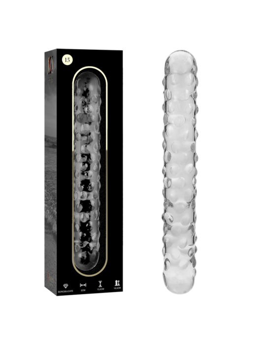 NEBULA SERIES BY IBIZA MODELO 15 DILDO CRISTAL TRANSPARENTE 185 CM O 3 CM