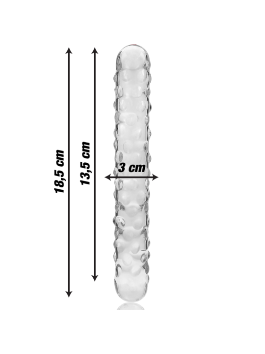 NEBULA SERIES BY IBIZA MODELO 15 DILDO CRISTAL TRANSPARENTE 185 CM O 3 CM