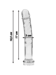 NEBULA SERIES BY IBIZA MODELO 16 DILDO CRISTAL TRANSPARENTE 185 CM O 3 CM