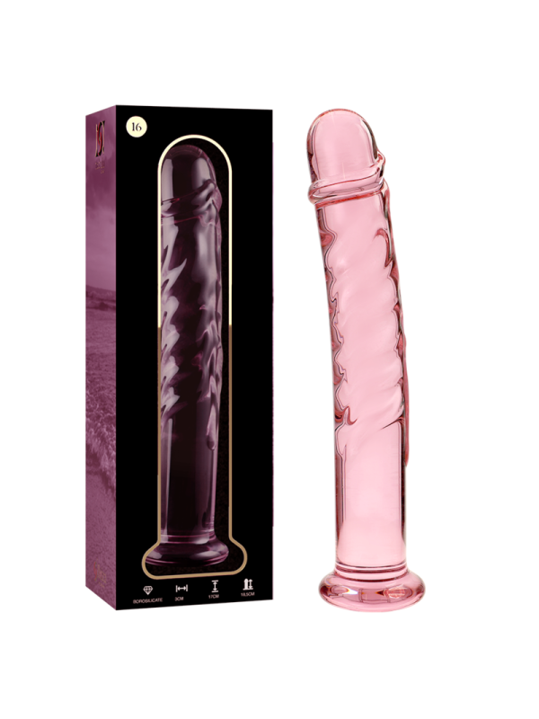 NEBULA SERIES BY IBIZA MODELO 16 DILDO CRISTAL TRANSPARENTE 185 CM O 3 CM