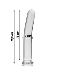 NEBULA SERIES BY IBIZA MODELO 17 DILDO CRISTAL TRANSPARENTE 185 CM O 3 CM