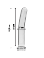 NEBULA SERIES BY IBIZA MODELO 17 DILDO CRISTAL TRANSPARENTE 185 CM O 3 CM