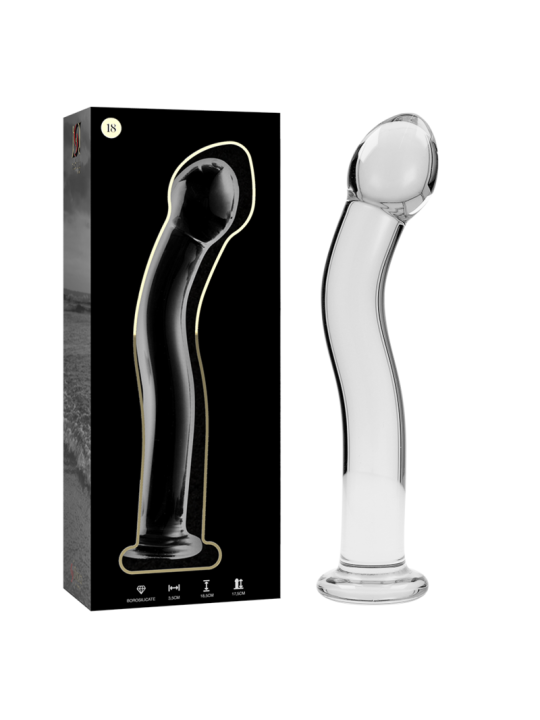 NEBULA SERIES BY IBIZA MODELO 18 DILDO CRISTAL TRANSPARENTE 185 CM O 35 CM