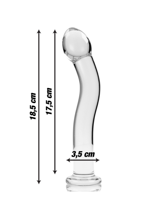 NEBULA SERIES BY IBIZA MODELO 18 DILDO CRISTAL TRANSPARENTE 185 CM O 35 CM