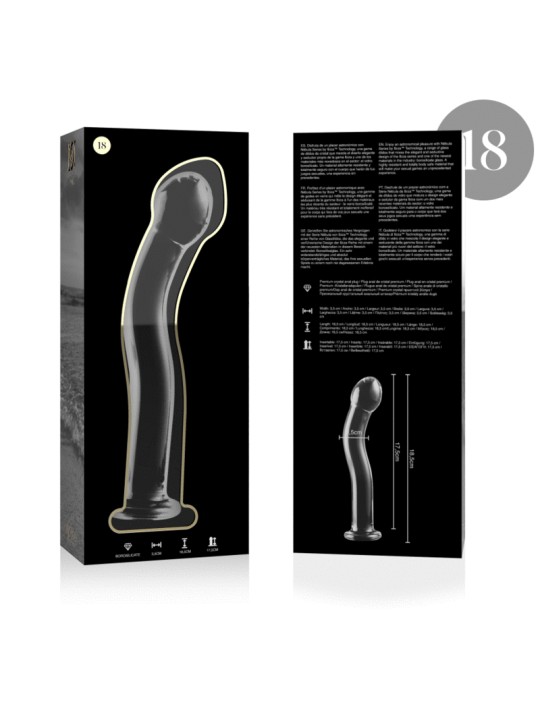 NEBULA SERIES BY IBIZA MODELO 18 DILDO CRISTAL TRANSPARENTE 185 CM O 35 CM