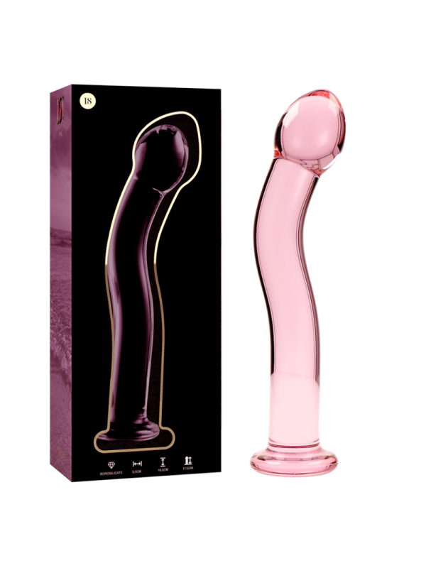 NEBULA SERIES BY IBIZA MODELO 18 DILDO CRISTAL TRANSPARENTE 185 CM O 35 CM