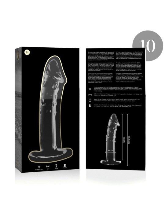 NEBULA SERIES BY IBIZA MODELO 19 DILDO CRISTAL TRANSPARENTE 185 CM O 4 CM