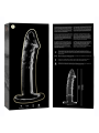 NEBULA SERIES BY IBIZA MODELO 19 DILDO CRISTAL TRANSPARENTE 185 CM O 4 CM