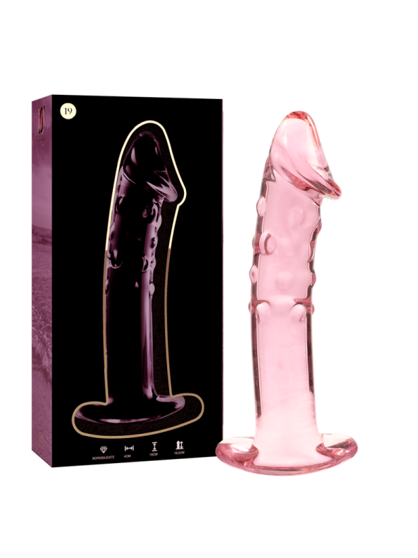 NEBULA SERIES BY IBIZA MODELO 19 DILDO CRISTAL TRANSPARENTE 185 CM O 4 CM