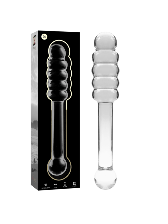 NEBULA SERIES BY IBIZA MODELO 20 DILDO CRISTAL TRANSPARENTE 205 CM O 3 CM