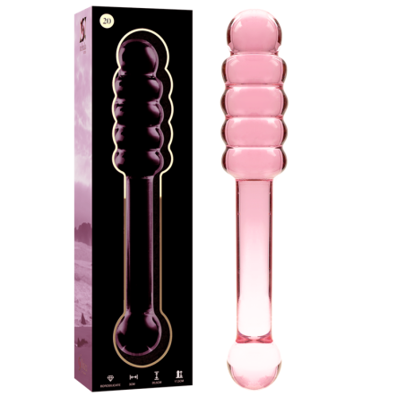 NEBULA SERIES BY IBIZA MODELO 20 DILDO CRISTAL TRANSPARENTE 205 CM O 3 CM