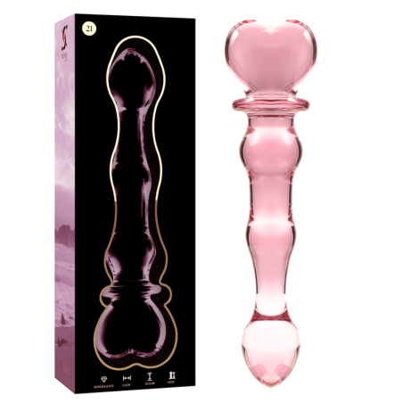 NEBULA SERIES BY IBIZA MODELO 21 DILDO CRISTAL TRANSPARENTE 205 CM O 35 CM