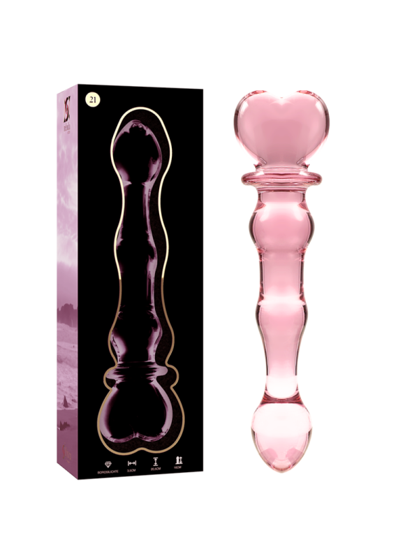 NEBULA SERIES BY IBIZA MODELO 21 DILDO CRISTAL TRANSPARENTE 205 CM O 35 CM