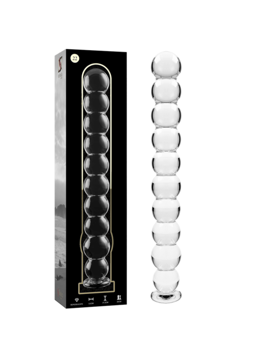 NEBULA SERIES BY IBIZA MODELO 22 DILDO CRISTAL TRANSPARENTE 215 CM O 25 CM