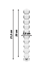 NEBULA SERIES BY IBIZA MODELO 22 DILDO CRISTAL TRANSPARENTE 215 CM O 25 CM