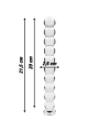 NEBULA SERIES BY IBIZA MODELO 22 DILDO CRISTAL TRANSPARENTE 215 CM O 25 CM