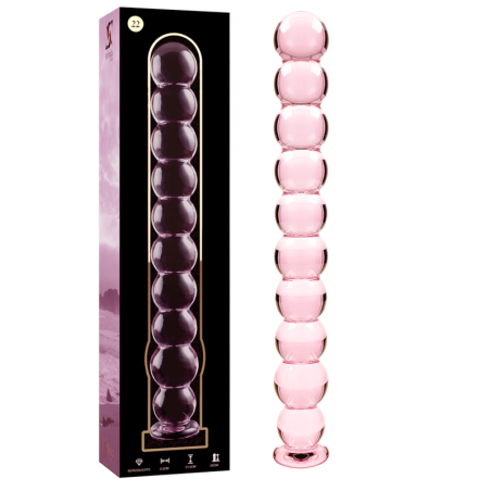NEBULA SERIES BY IBIZA MODELO 22 DILDO CRISTAL TRANSPARENTE 215 CM O 25 CM