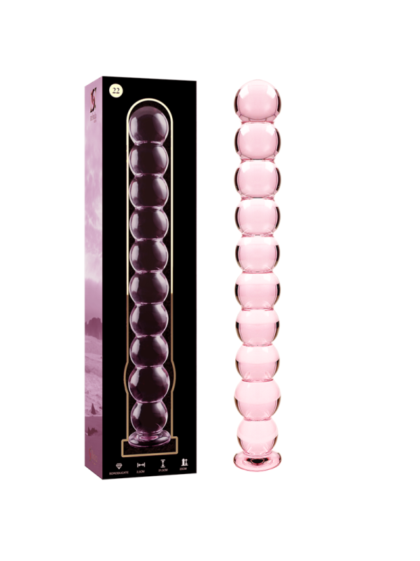 NEBULA SERIES BY IBIZA MODELO 22 DILDO CRISTAL TRANSPARENTE 215 CM O 25 CM