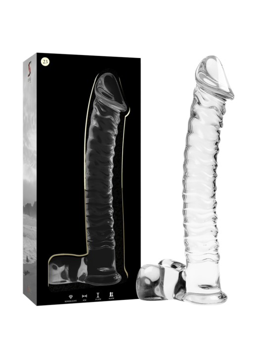 NEBULA SERIES BY IBIZA MODELO 23 DILDO CRISTAL TRANSPARENTE 215 CM O 4 CM
