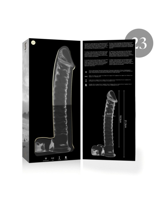 NEBULA SERIES BY IBIZA MODELO 23 DILDO CRISTAL TRANSPARENTE 215 CM O 4 CM